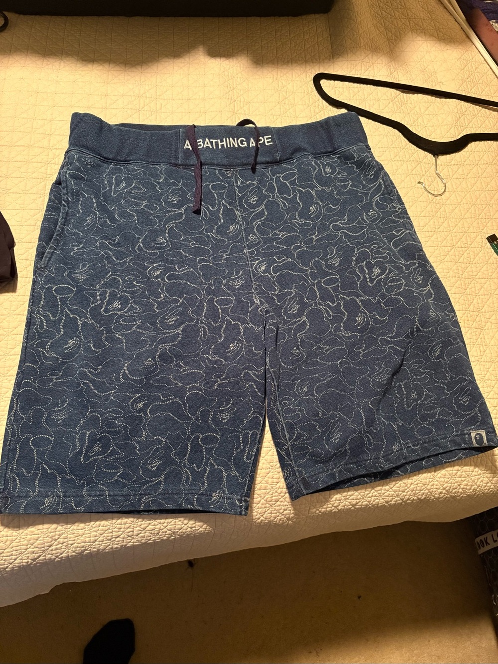 indigo Japanese camo print